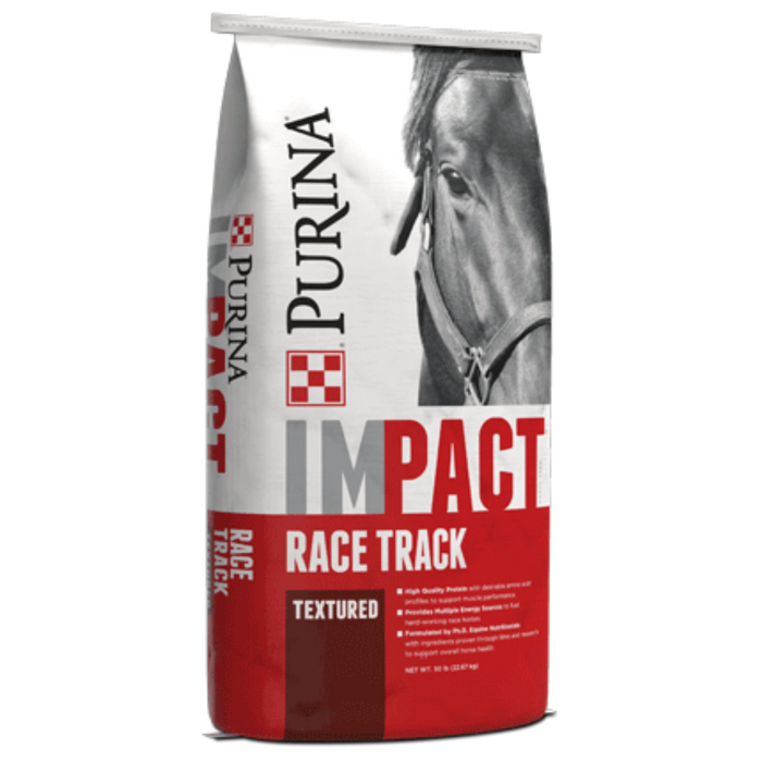 Purina® Impact® 14% Race Track Textured Horse Feed (RED)