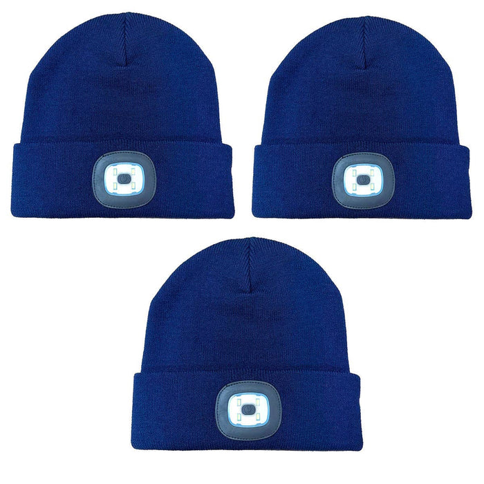 Roughneck LED Light Winter Hat Beanie Assortment- 6/Display