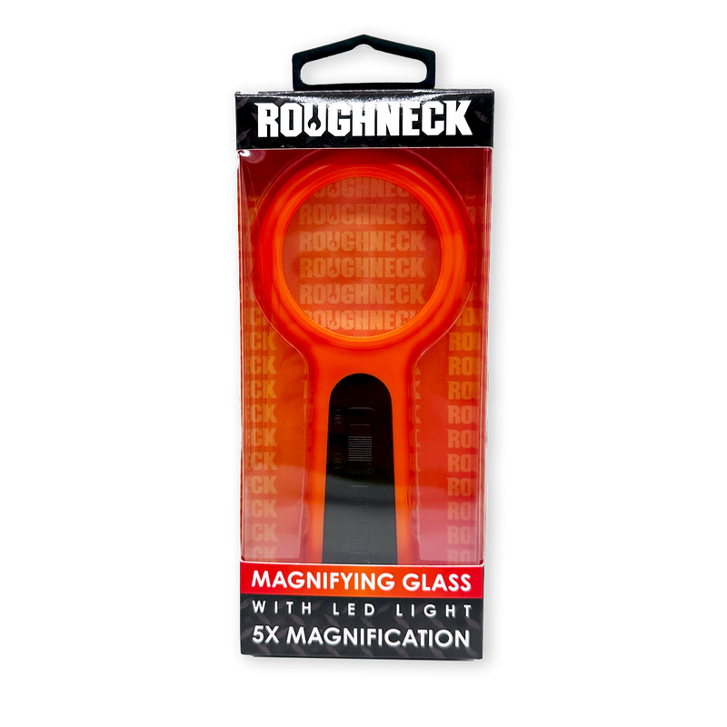 Roughneck Magnifying Glass with LED Light - 6 Piece Display