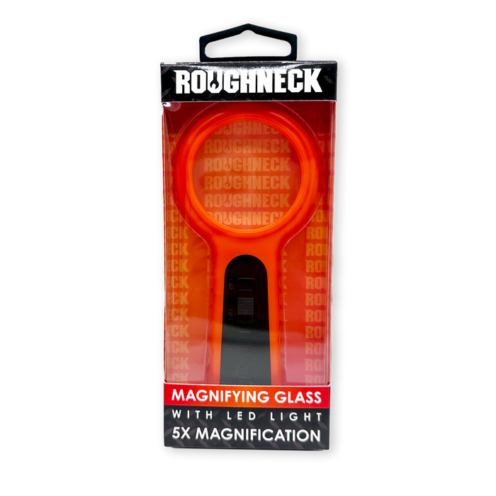 Roughneck Magnifying Glass with LED Light - 6 Piece Display