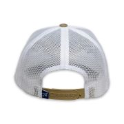 RopeSmart Blue Cow Puncher Patch White and Khaki Trucker Cap