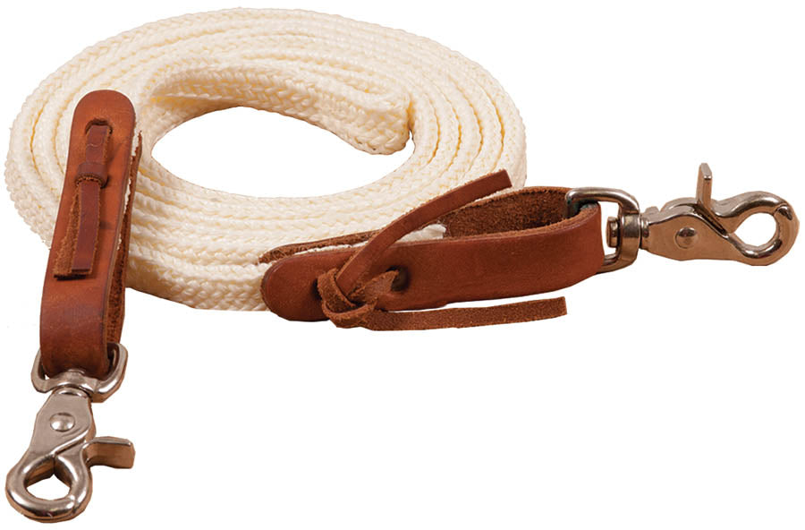 Bushland Ranch Flat Braided Poly Roping Reins