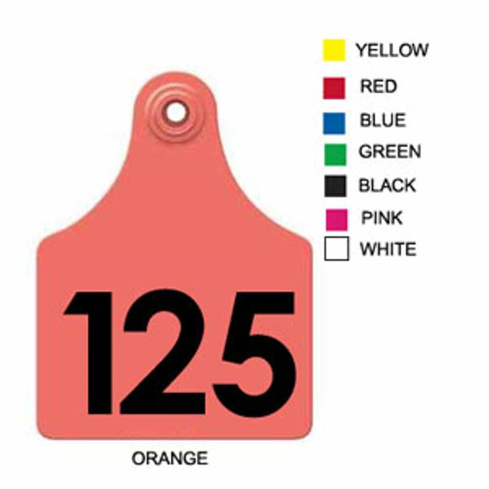 51-75 ORANGE Allflex: Maxi Fem/Sm Male