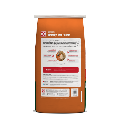 Purina® Forage Timothy-Teff Pellets  40 Lbs