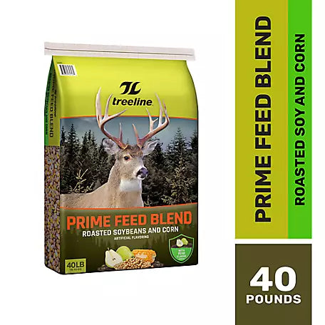 treeline Prime Deer Feed Blend with Roasted Soybeans and Corn, 40 lb