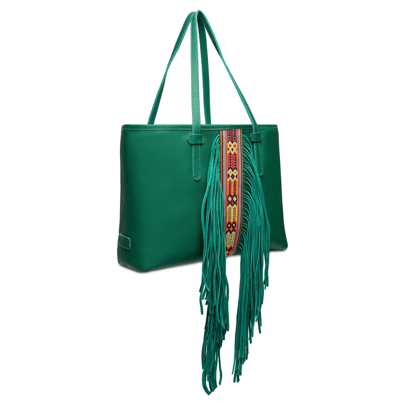 Teal Breezy Fringe