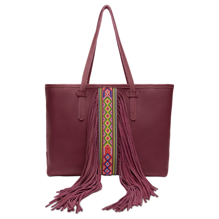 Plum Breezy Fringe