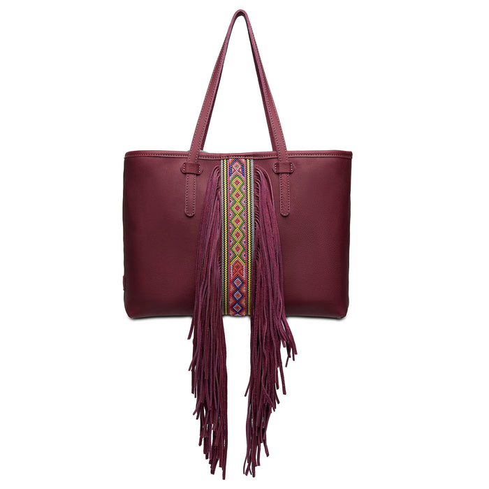 Plum Breezy Fringe