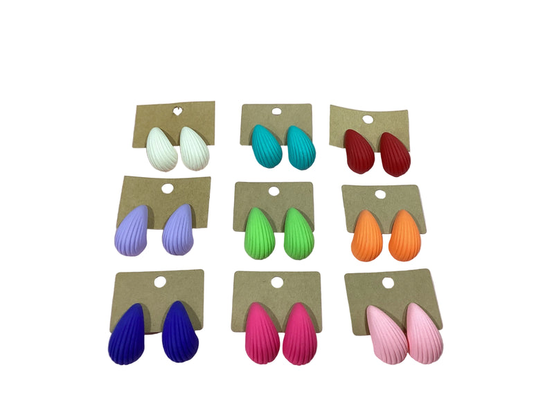 Teardrop multicolor earrings