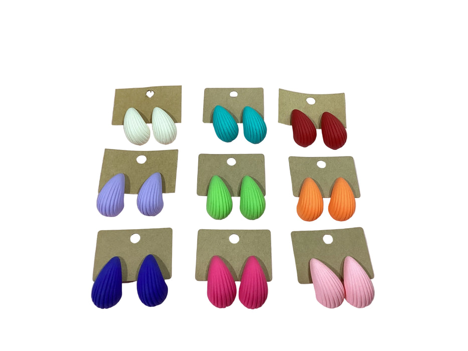 Teardrop multicolor earrings
