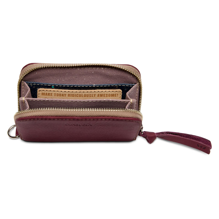Plum Zippy Wallet