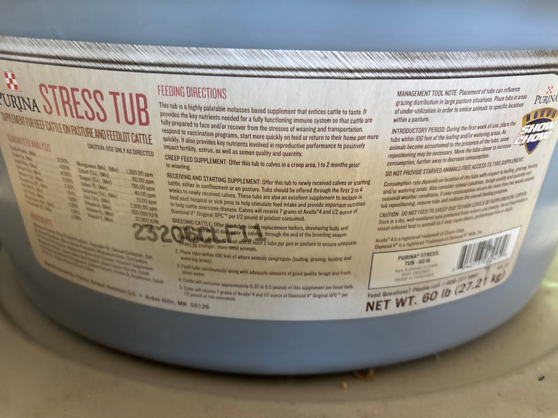 Purina Stress Tub 55LB