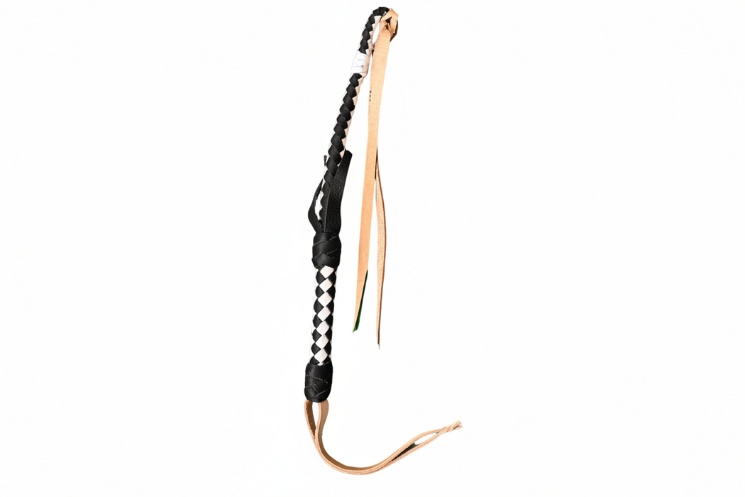 Crop leather - black/white - Cuarta
