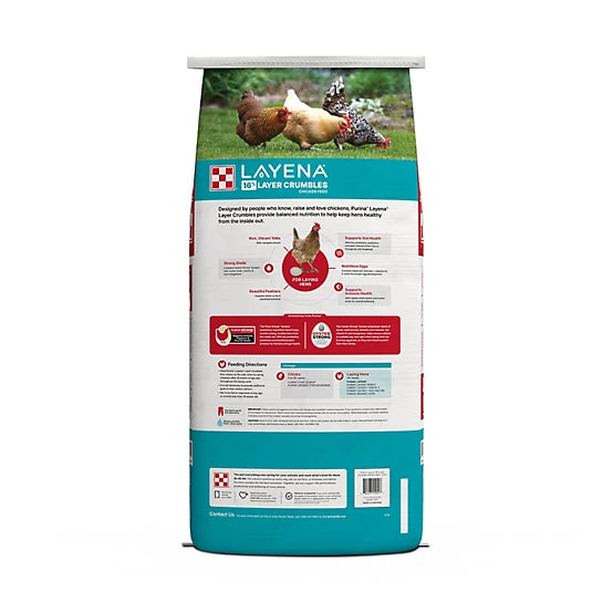 Purina Layena Layer Crumbles Chicken Feed