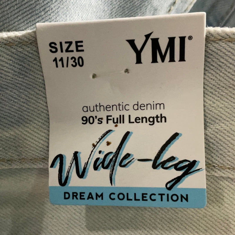WIDE LEG TORN JEANS - YMI