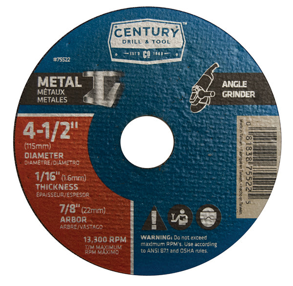 1A 4.5x1/16 Thin Metal Cut Whl