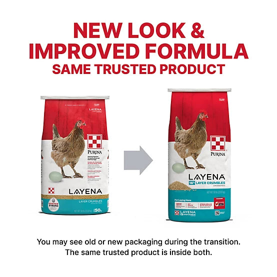Purina Layena Layer Crumbles Chicken Feed