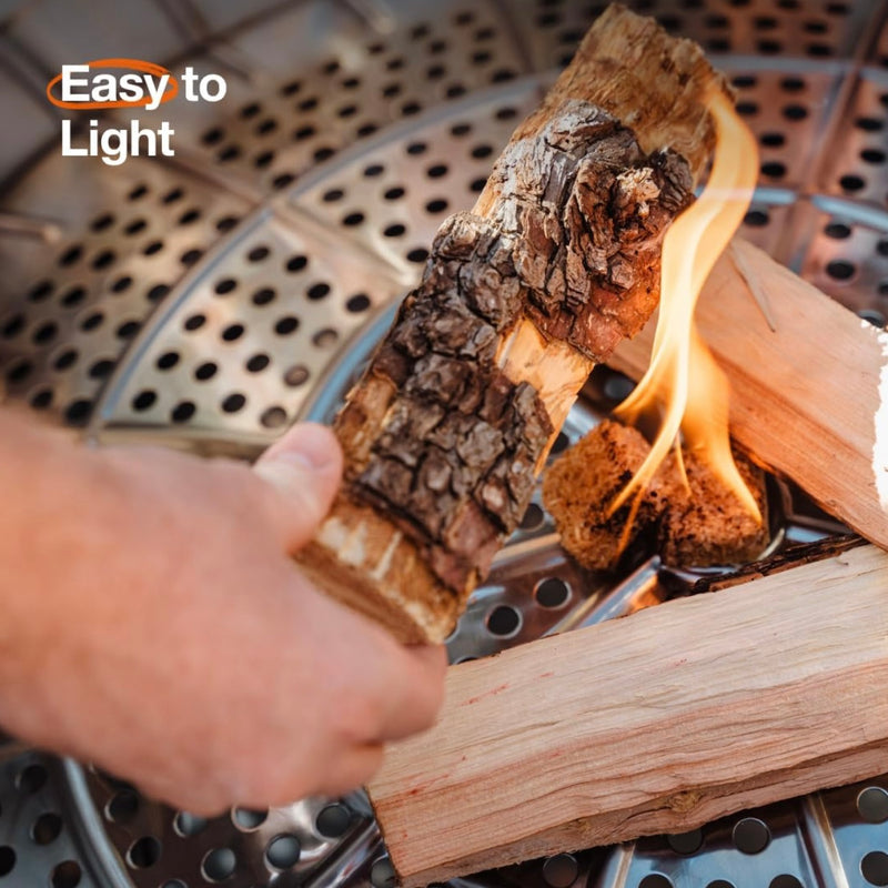 Solo Stove Yukon 2.0, 27 Inch Smokeless Fire Pit with Removable Ash Pan - Wood Burning Portable Stainless Steel Outdoor Fireplace, Stainless Steel, Ideal for 6 or More People, 38 lbs