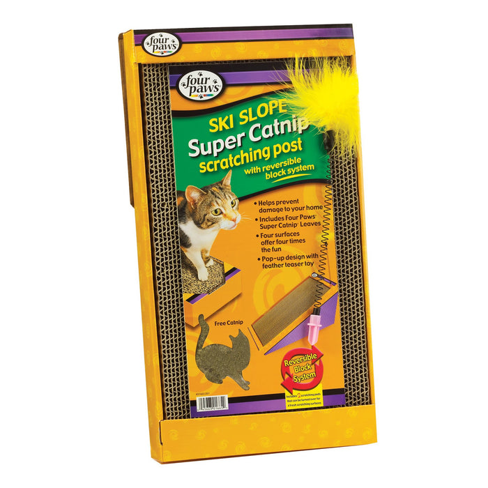 Four Paws Ski Slope Cat Scratching Post - CLEARANCE