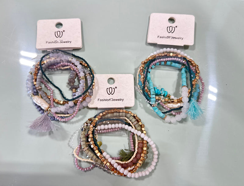 Mixed Bundle Colorful Bracelet Set