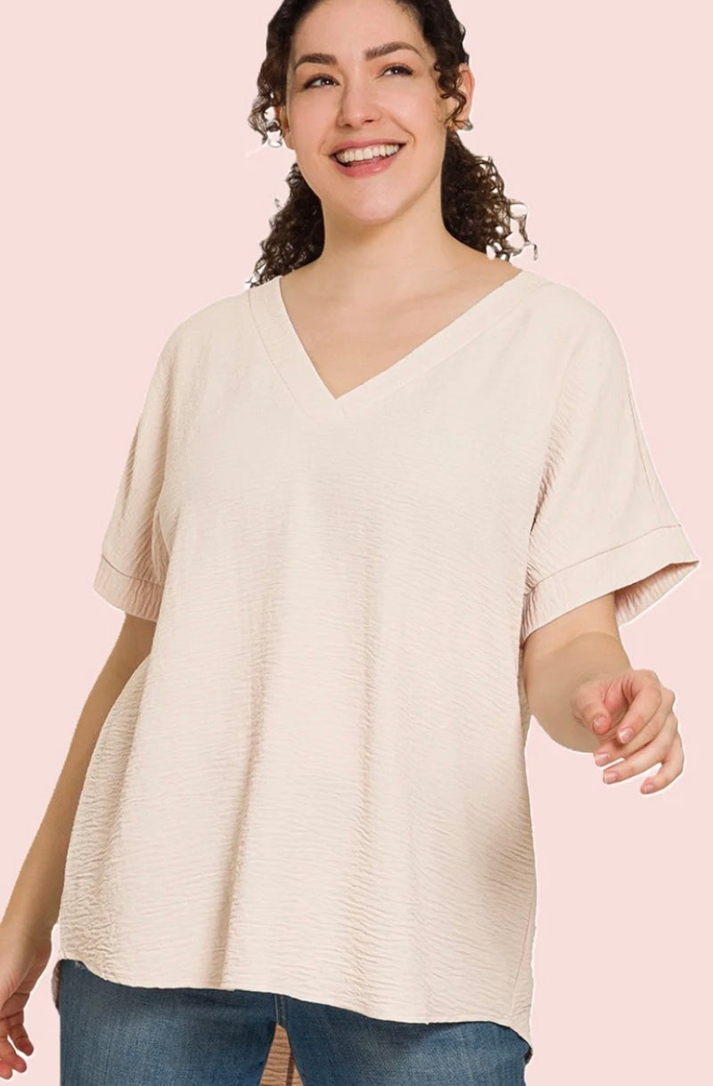 Sandstone Sway Hi-Low Blouse