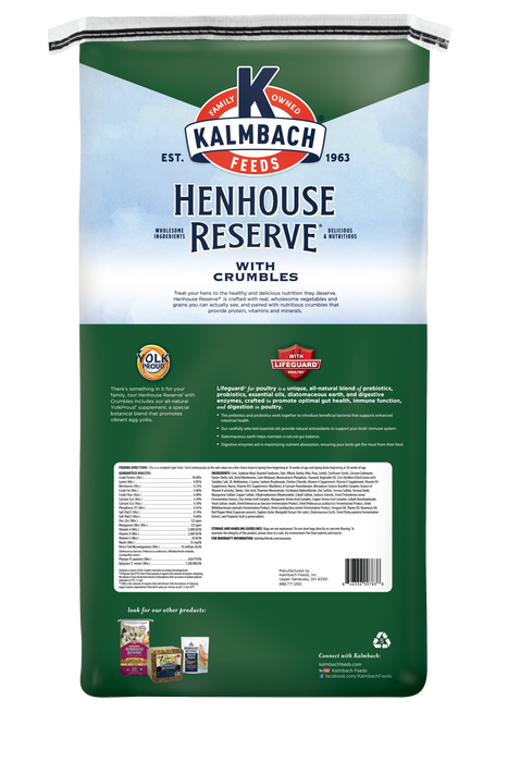 Henhouse Reserve® with Crumbles for Chickens and Poultry