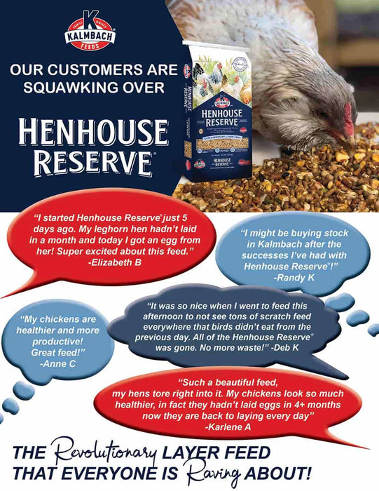 Henhouse Reserve® Feed for Chickens and Poultry 50 Lbs