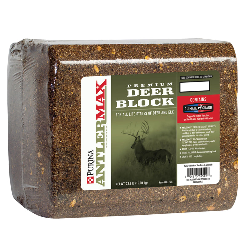 Purina AntlerMax Deer Block with Climate Guard, 33 lb. Block