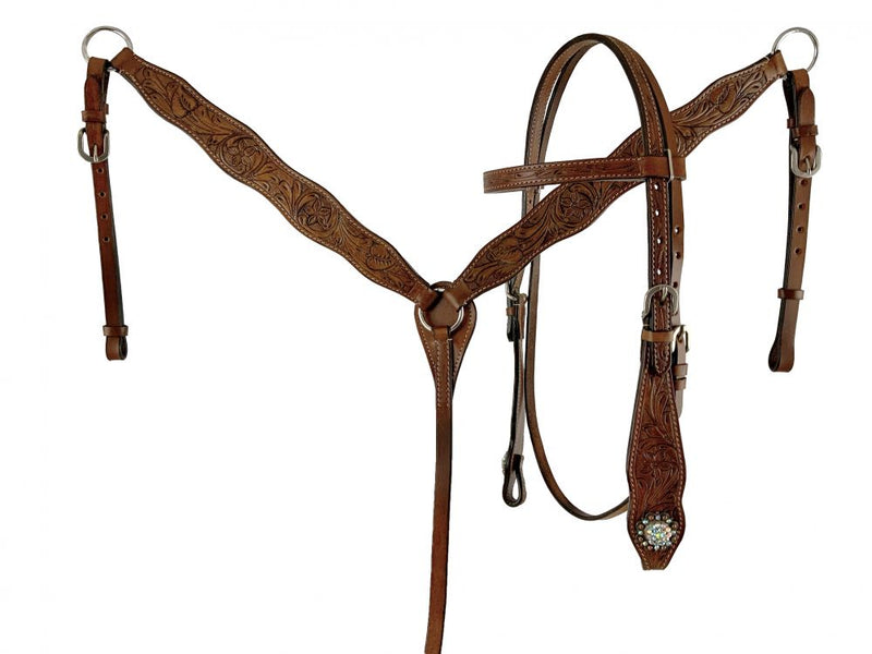 12" Double T Medium Oil Youth Barrel style saddle with suede seat