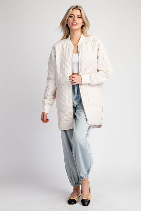 Textured Zip Up Jacket - Small