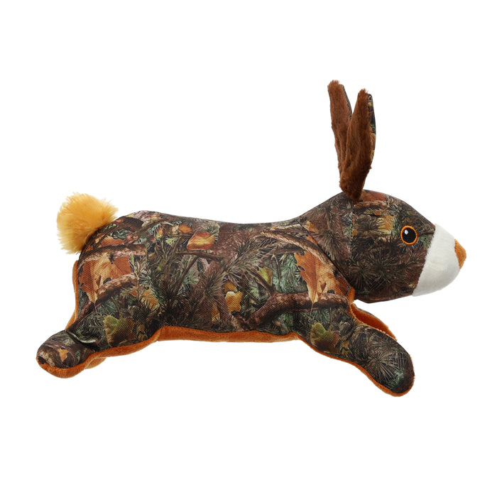 Camo Jackrabbit Tough Plush Squeaky Dog Toy