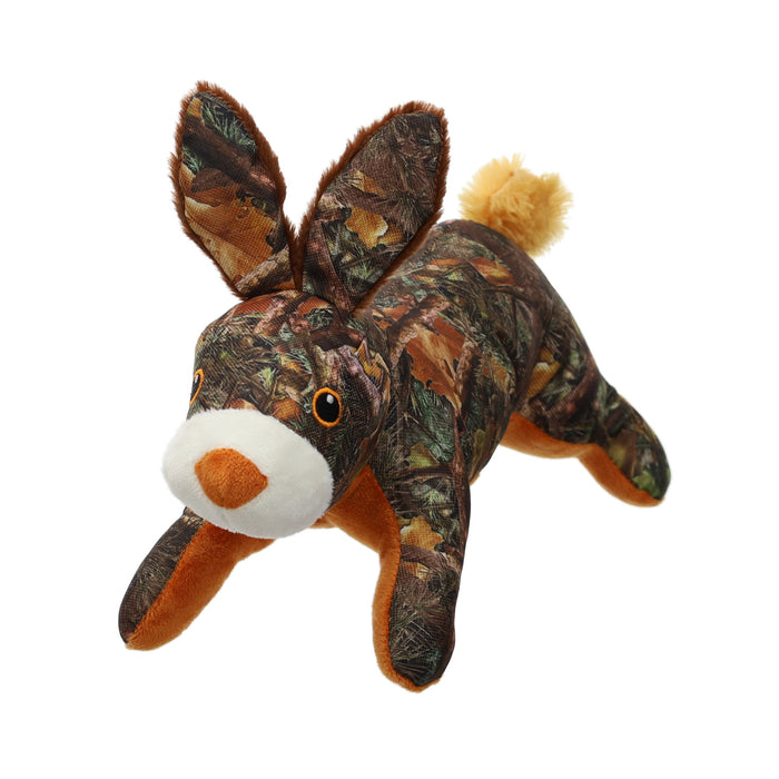 Camo Jackrabbit Tough Plush Squeaky Dog Toy