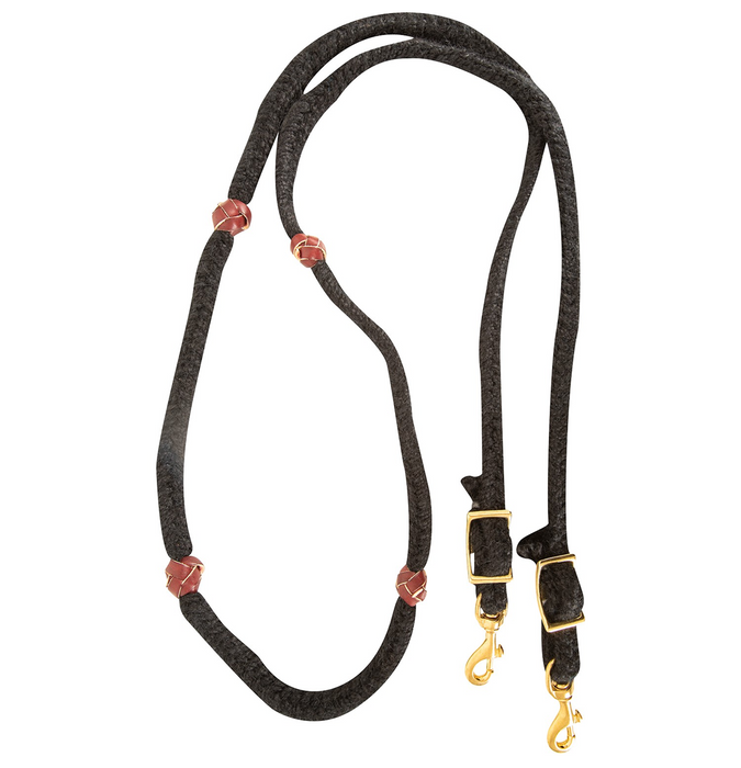 Martin Saddlery Blended Mohair Barrel Rein Buckle Snap Ends