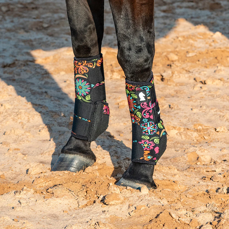 Legacy2 Protective Boot, Full Set, Neon Flowers - MEDIUM