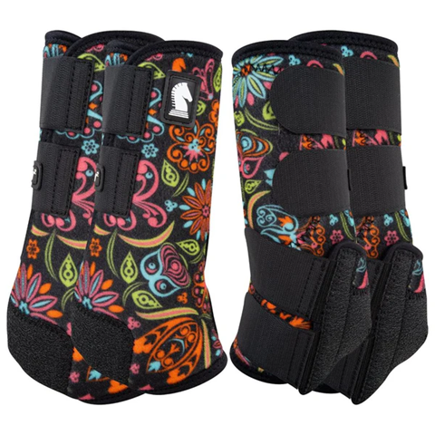 Legacy2 Protective Boot, Full Set, Neon Flowers - MEDIUM