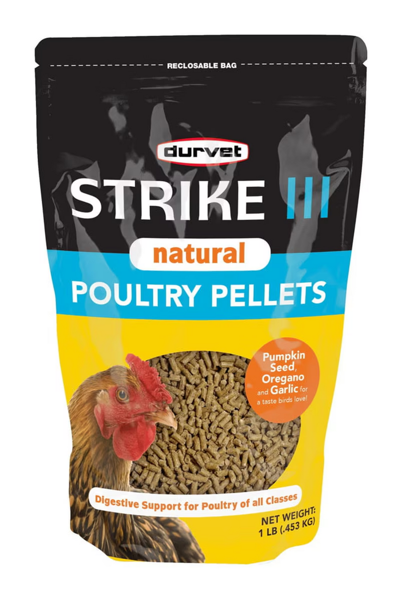 Durvet STRIKE III NATURAL POULTRY PELLETS - 1 LB