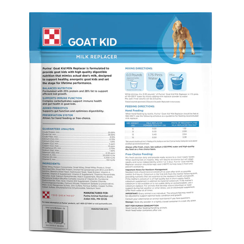 Purina® Goat Kid Milk Replacer - 8 LB