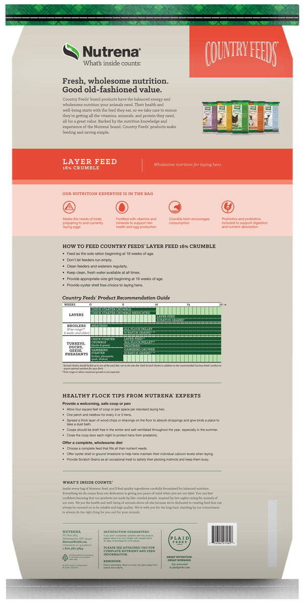 CR Layer Feed 16% Crumble 50 LBS