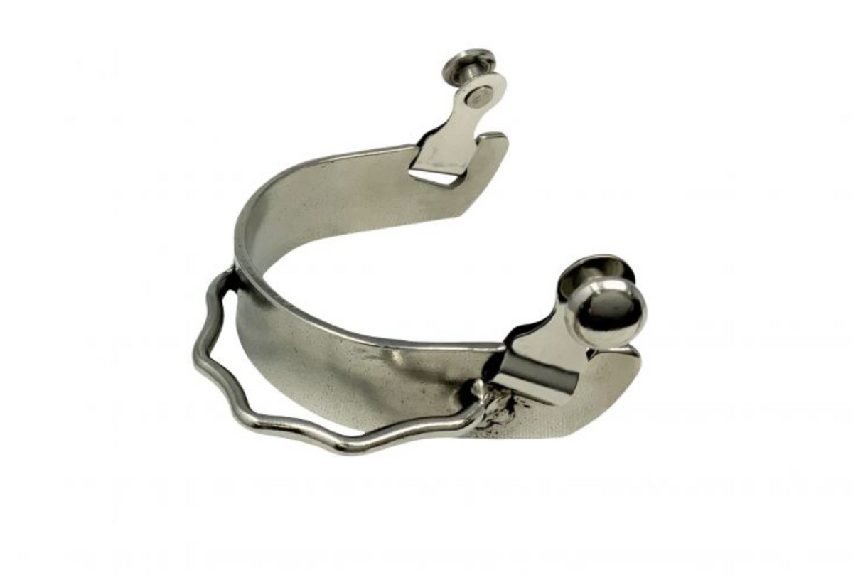 Showman® Rose Gold Glittered Epoxy bumper spurs main image 1