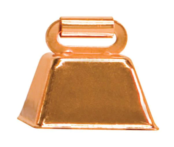 Copper Cow Bell - 1 1/4''