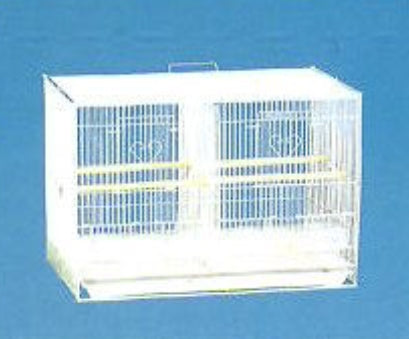 CAGE 30" X18" X 18"H - WHITE W/DIVIDER