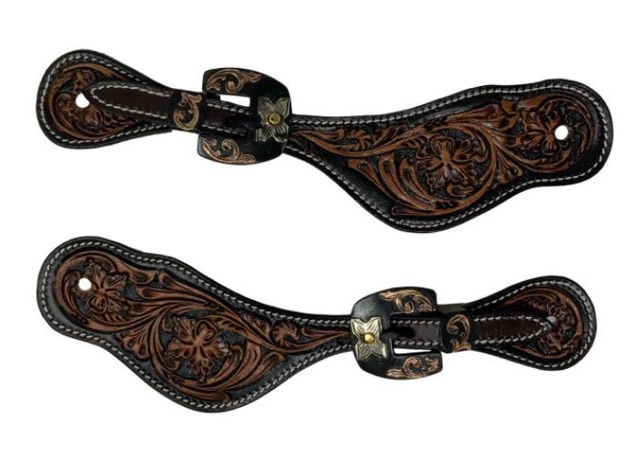 Showman Prairie Rose Mens Spur Strap