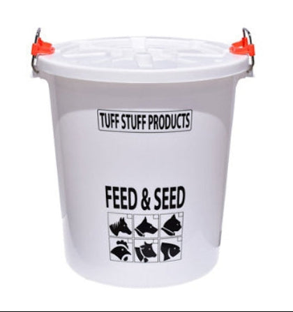Heavy Duty Storage Drum with Lid and Stainless Locking Handle - 17 gal