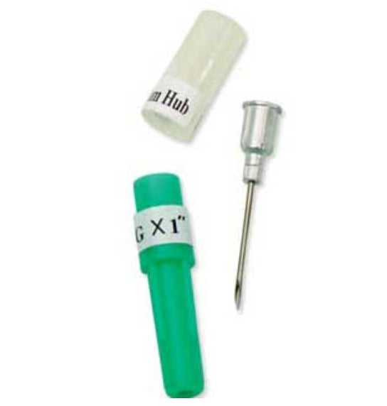 IDEAL® DISPOSABLE NEEDLE ALUM HARD 18 GA X 3/4 IN 100/PKG