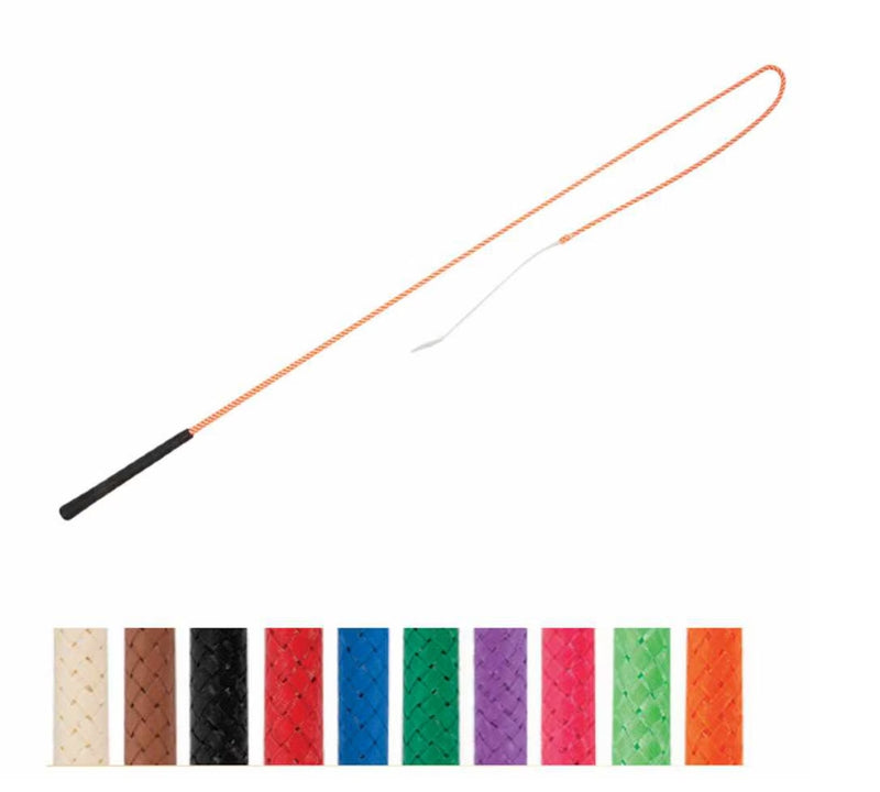 Stock Whip 50" Shaft 18" Lash Black