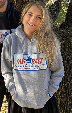 FAST BACK RETRO LOGO HOODIE