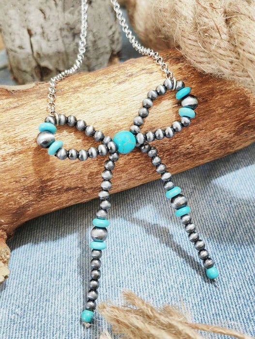 Necklace With Stunning Bow Pendant