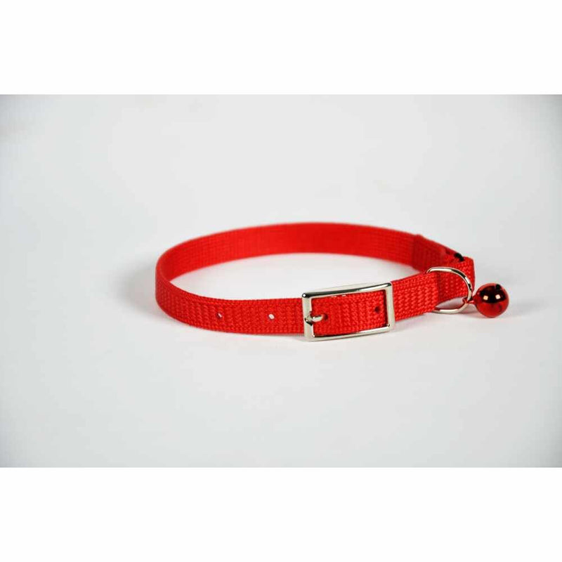 Cat collar skinny - 8" - Red