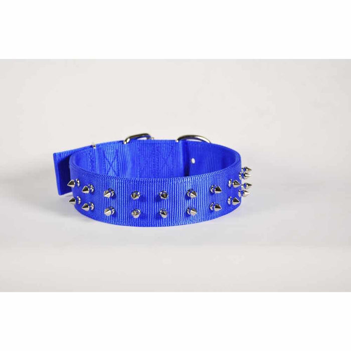 20'' PET COLLAR - BLUE- SPIKE