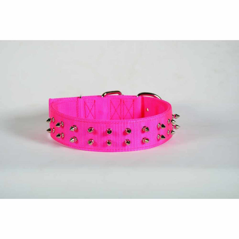 24'' PET COLLAR - PINK SPIKE